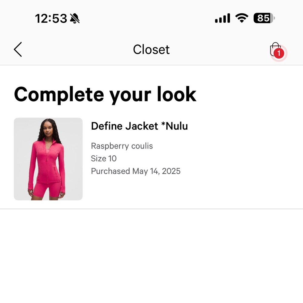 Lululemon Raspberry coulis define Jacket - Picture 6 of 6